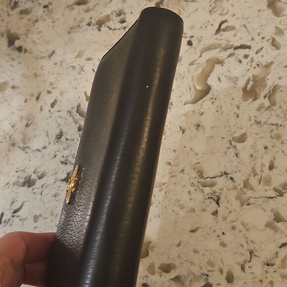 Gucci Animailer Bee Dark Blue Leather Zip-Around Large Wallet with Dust Bag - Picture 9 of 11